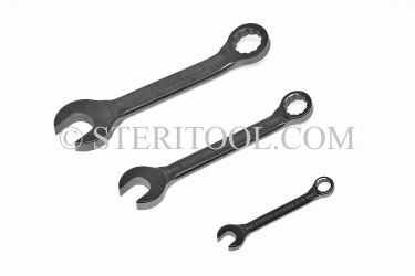 #20090_STUB - SET: 8 pc Stainless Steel Stubby Combination Wrench Metric Set: 6mm ~ 15mm. wrench, spanner, combination, stubby, stainless steel